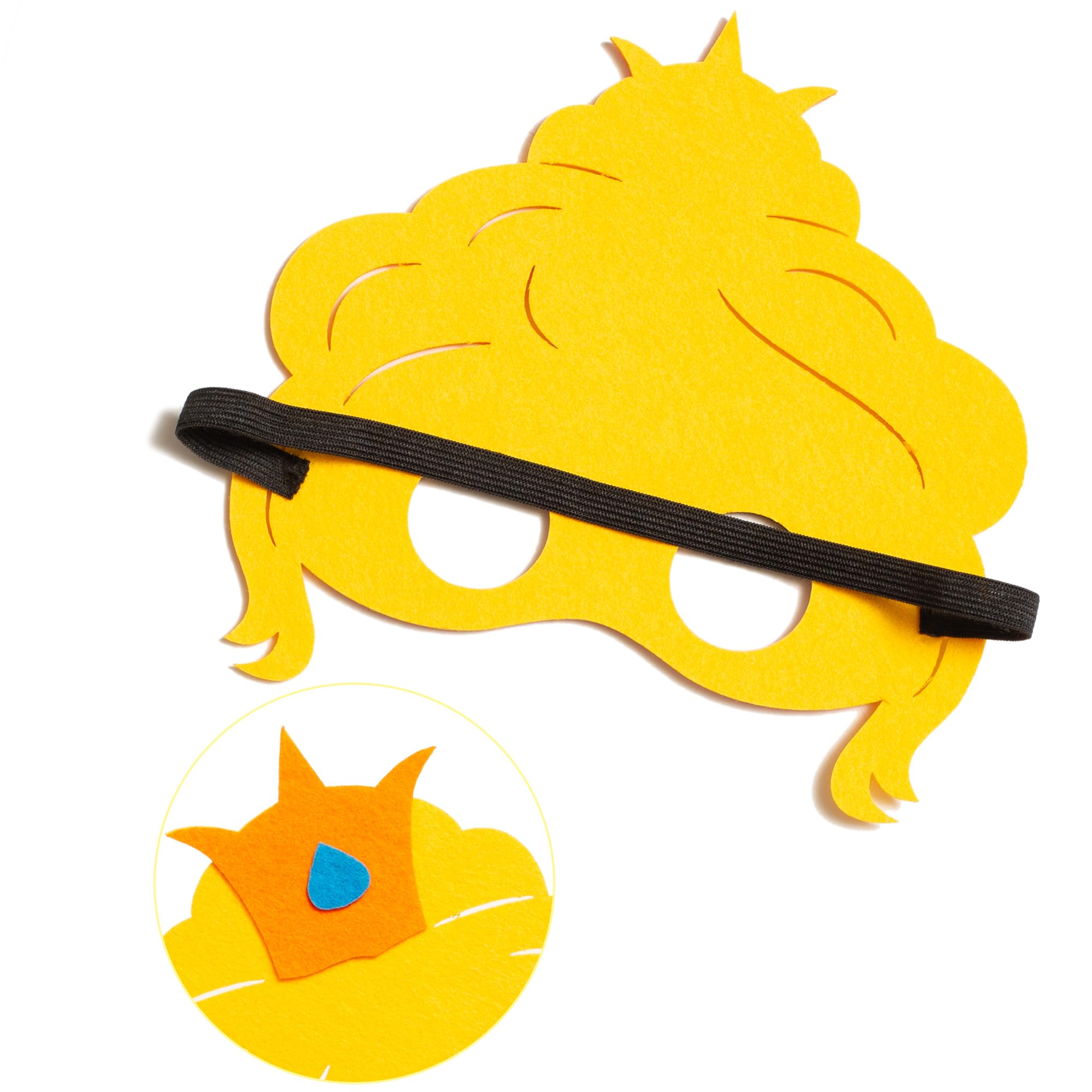 INF-STAR Princess and the Frog Felt Mask Set (4 Pcs) - Fairy Tale Role Play Masks for Kids | Frog Prince & Princess Storytelling, Creative Learning, Party Favors & Costumes for Toddlers - Image 6