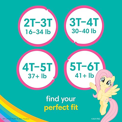 Miniatura 5 de Pampers Easy Ups - Pantalones de entrenamiento para niñas y niños 5T-6T talla 7 suministro de 2 meses 2 x 84 unidades con toallitas sensibles a base