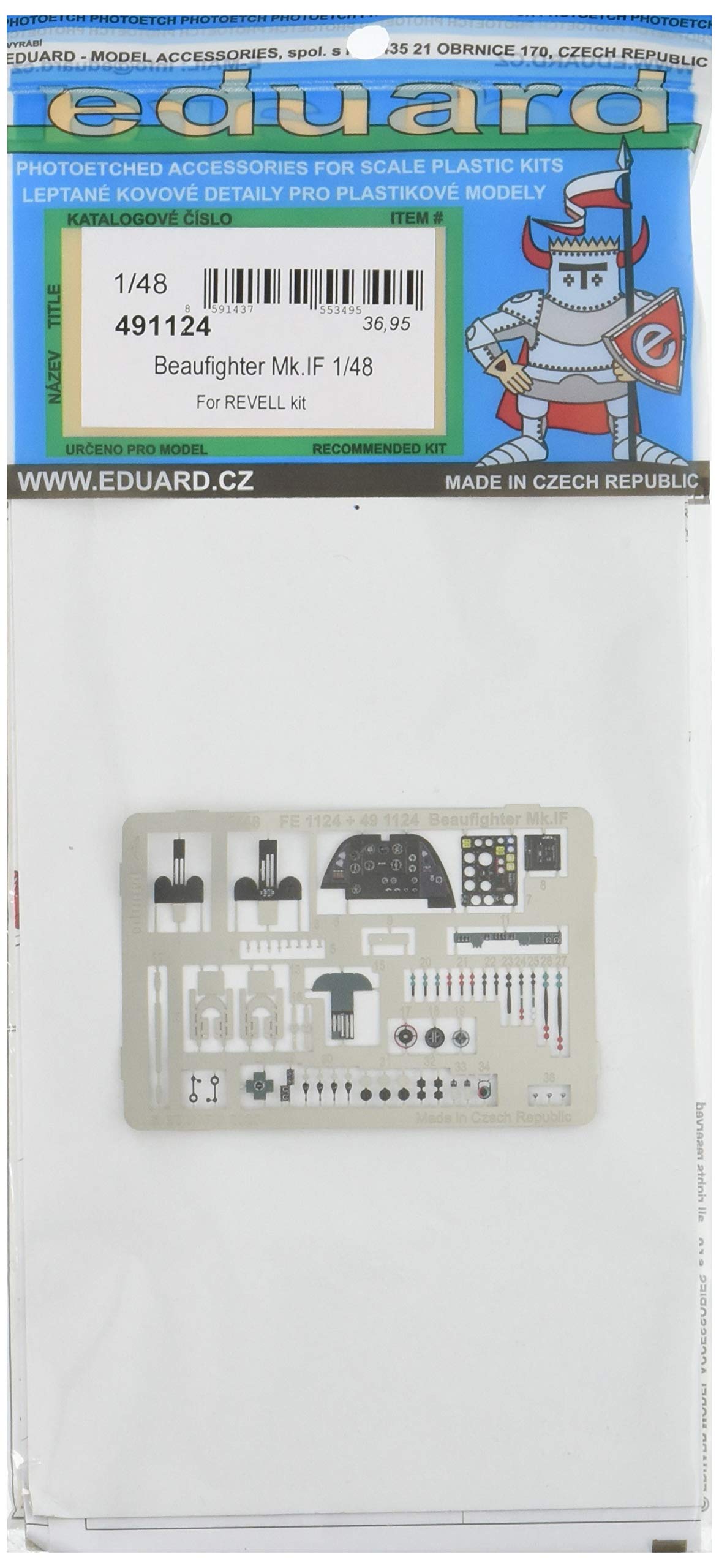 Eduard Photoetch 1:48 - Beaufighter Mk.IF (Revell)