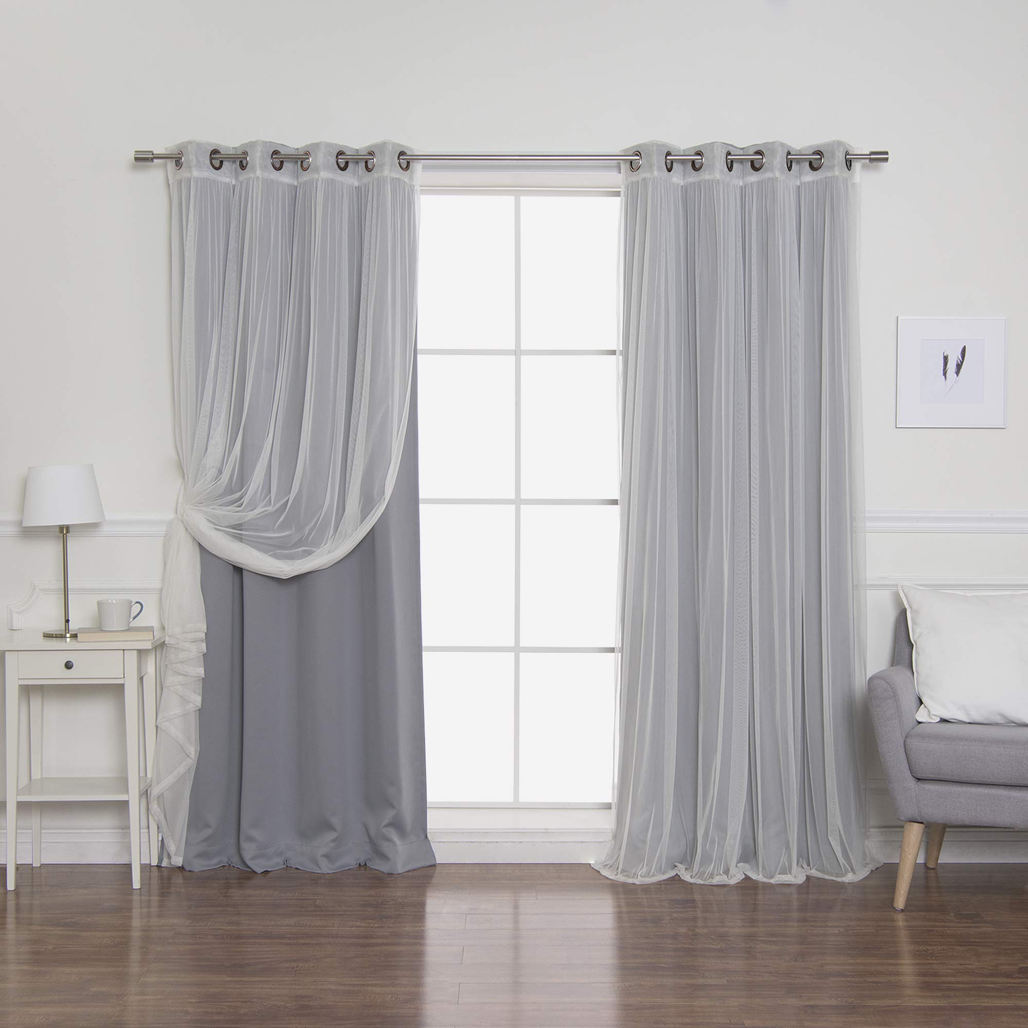Double Layered Sheer Curtains Curtains & Drapes