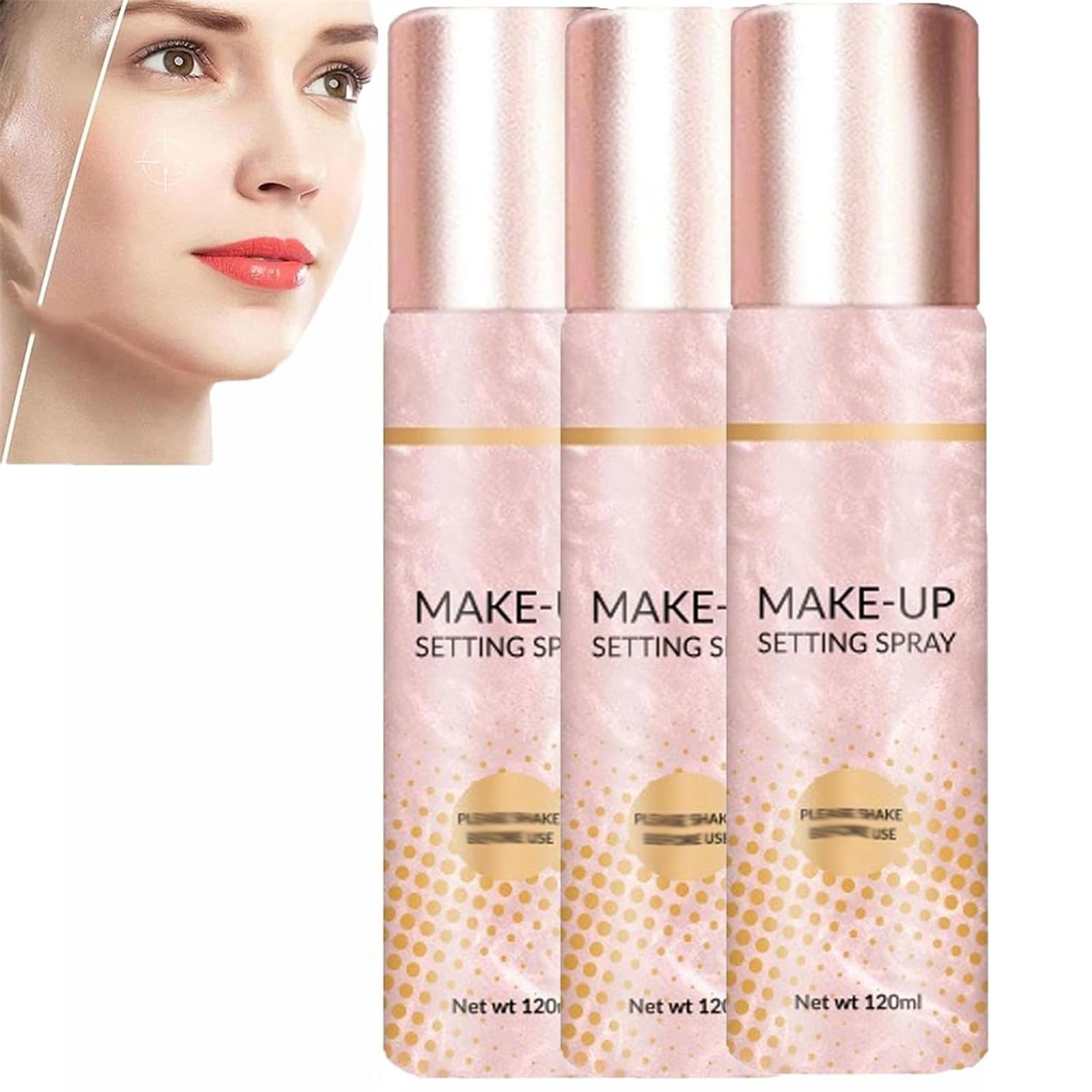 GeRRiT Spray fijador de Maquillaje Control de Aceite Spray fijador de Maquillaje de Larga duración Spray fijador de Maquillaje Ultraligero para Rostro Spray fijador Mate Fija tu Maquillaje