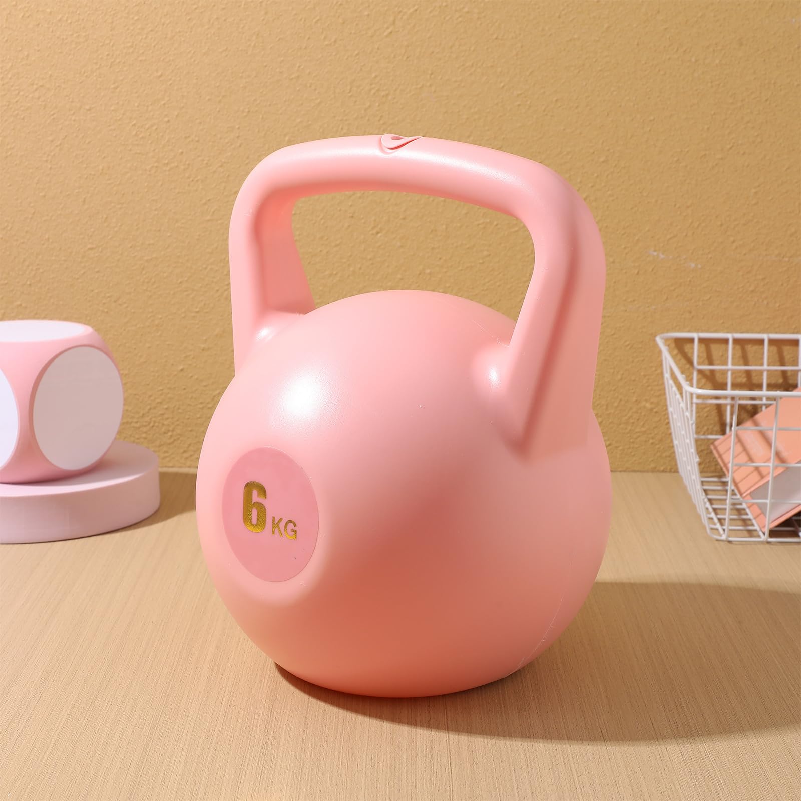 Wassergefüllte Kettlebell 6kg Rosa für Krafttraining Unterwegs