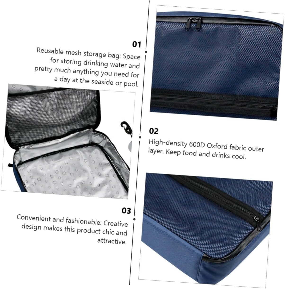 BESPORTBLE Portable Ice Pack Suction Cup Shock-Resistant Cooler Pouch for Camping School