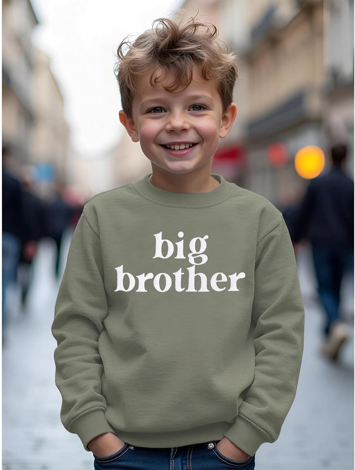 Ritatte Big Brother Sweatshirt for Toddler Promoted to Big Brother Crewneck Pullover Baby Boys Announcement Long Sleeve Shirt - Image 6
