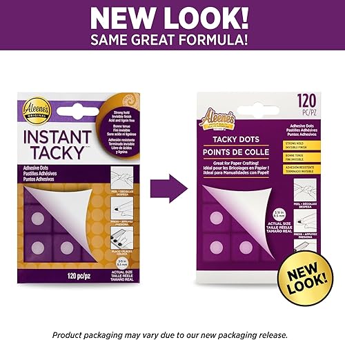 Miniatura 6 de Aleene's 33186 Puntos adhesivos instantáneos, color blanco