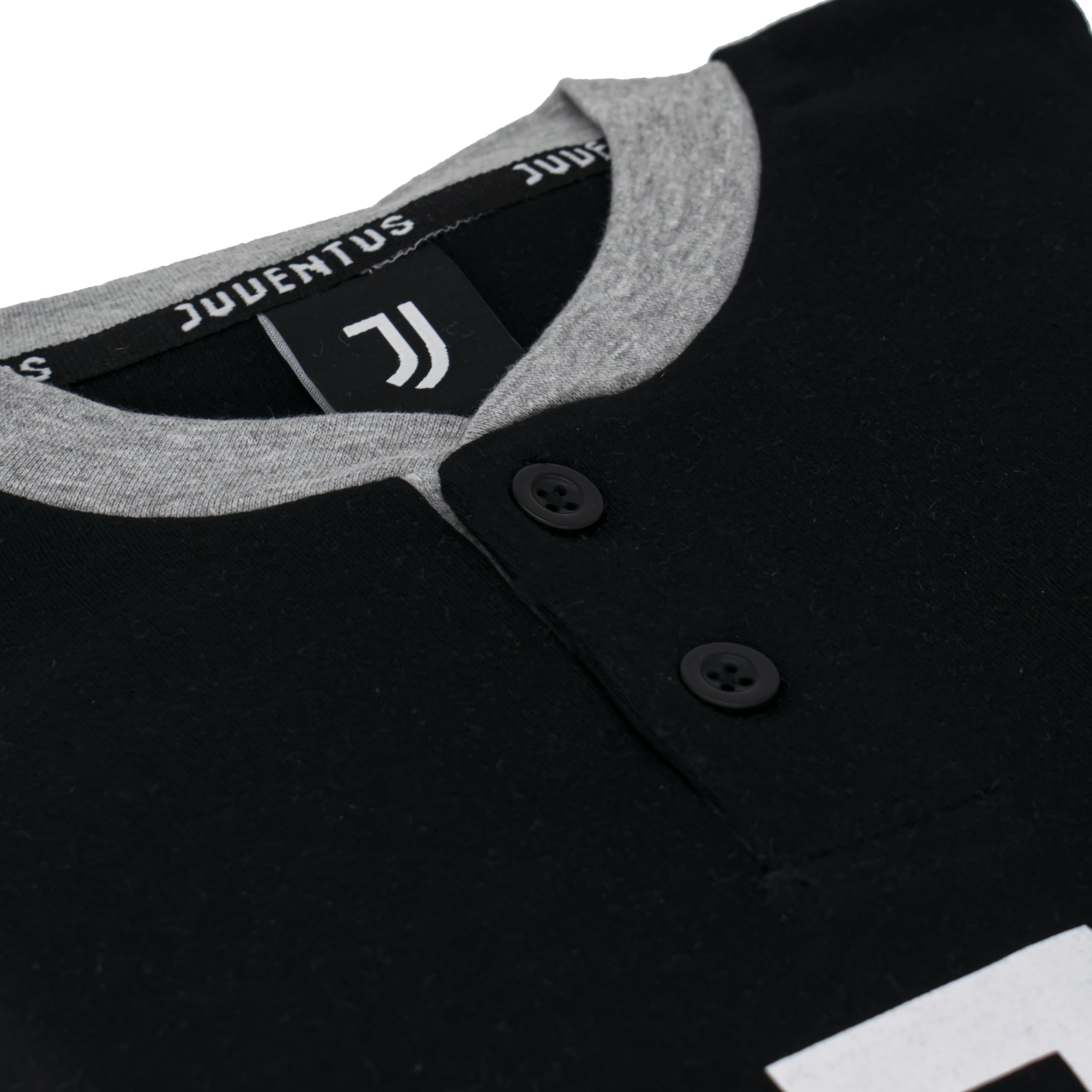 hermet Pigiama Juventus Ragazzo Uomo Ufficiale Homewear Interlock Tuta Cotone 1040 1035, XL