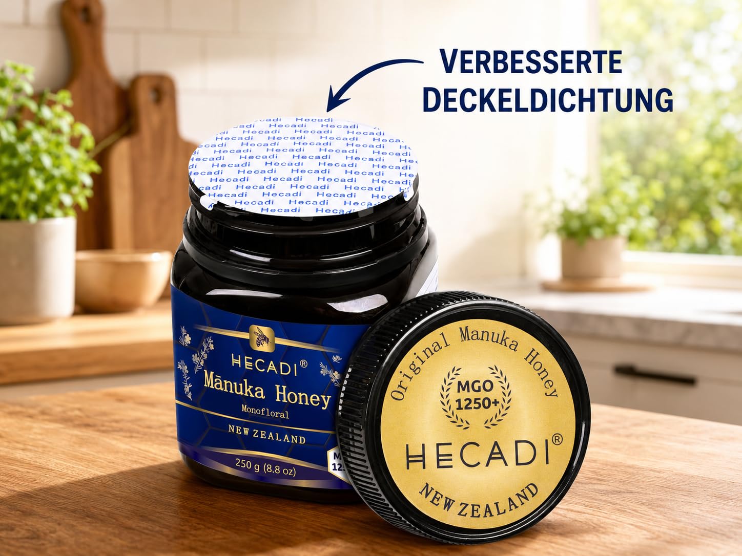 Miód Manuka 1250+ MGO Oryginalny Miód z Nowej Zelandii 250g I z certyfikowaną i gwarantowaną zawartością MGO