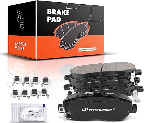 A-Premium Front Ceramic Disc Brake Pads Set Compatible with Lexus