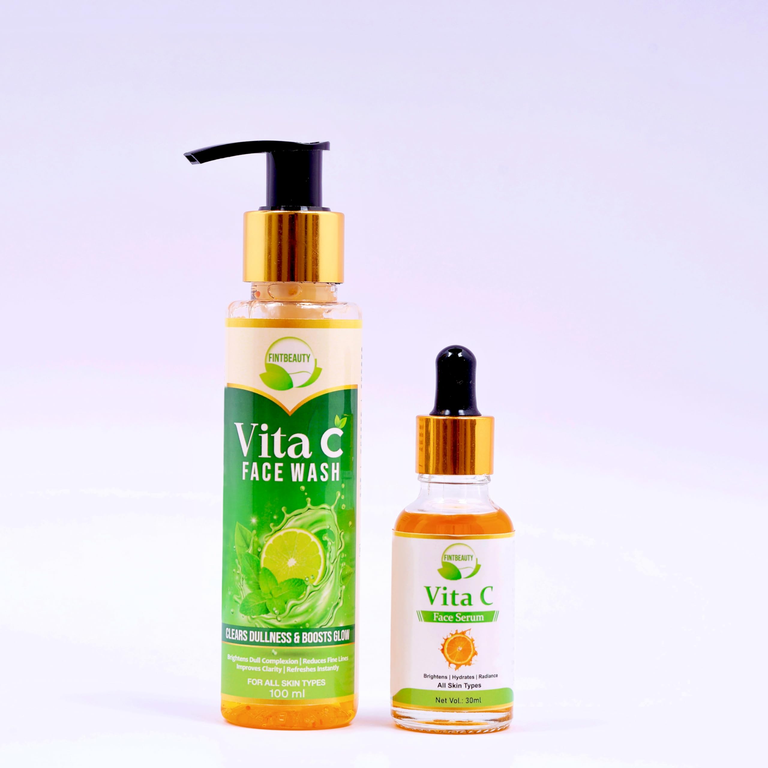 Vita C Face Wash and Serum Combo, Skin Brightening, All Skin Types, 100ml + 30ml-picture-12