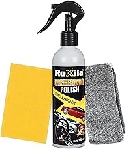 Roxila Dashboard Polish | (250 ML) | Car Interior polish Spray All-in-One Shine | Polish Spray for Plastic, Leather, Vinyl & Rubber, and Other Plastic Parts | Restores High Shine Protect UV Rays