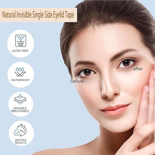 Miniatura 5 de 260 dijes autoadhesivos de 0.236 pulgadas, fáciles de aplicar para maquillaje después de los ojos. Transpirable, impermeable, permanencia natural de