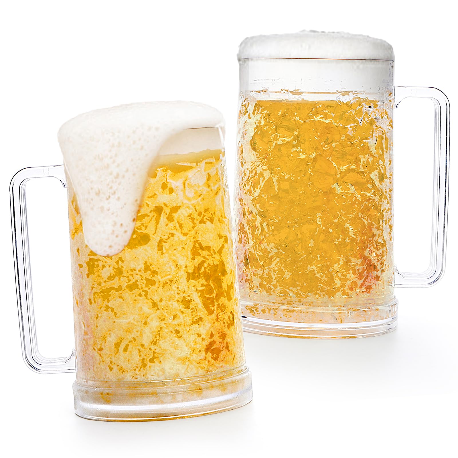 Fasmov Freezer Beer Mugs - Keep Beer Ice Cold! -4 Fasmov Freezer Beer Mugs - Keep Beer Ice Cold! -4