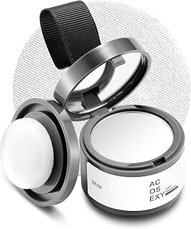 Root Touch Up Hair Color,Instantly Root Cover Up Hairline Shadow Powder,Thinning Hair for Women Eyebrows, Gray Hair Coverage Touch Up Hair Powder For Men Beard Line,Bald Spots (White)