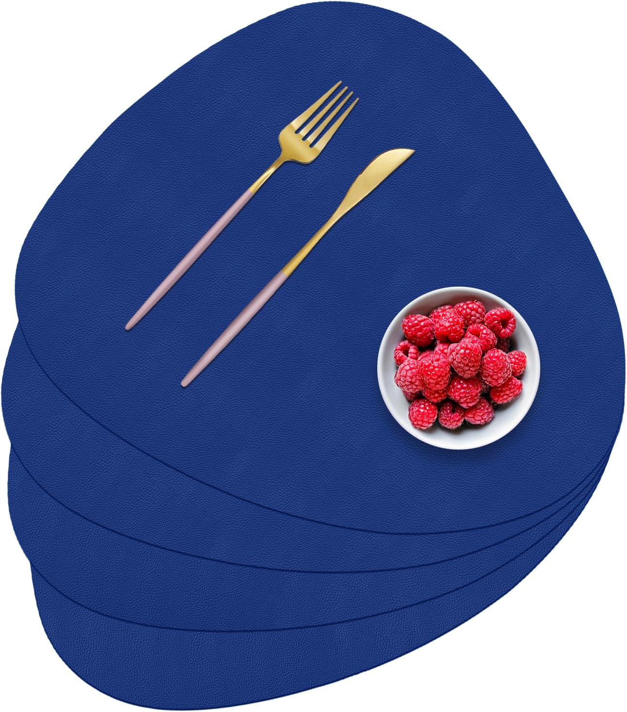 Faux Leather Placemats Set of 4, Durable and Easy to Clean