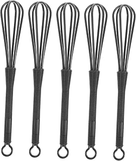 Didiseaon 5 piezas - Palo para tinte para el cabello, mini batidores, batidora, batidora, color para peluquería, palos, plástico negro reutilizable