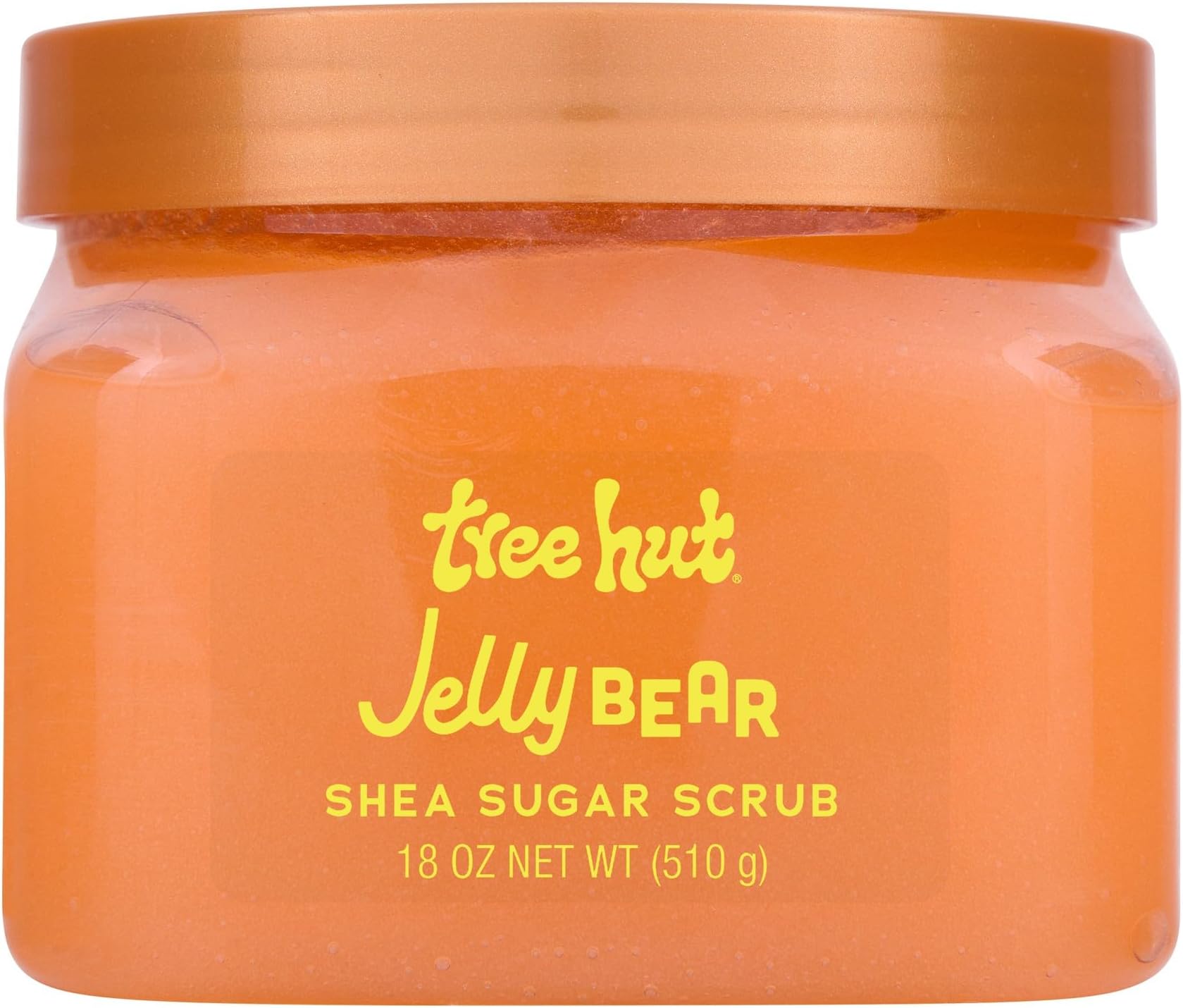 Tree Hut Jelly Bear Shea Sugar Scrub, Exfoliating, Hydrating & Moisturizing Body Scrub with Shea Butter & Nourishing Essential Oils, Smooth & Soften Skin, 18 oz