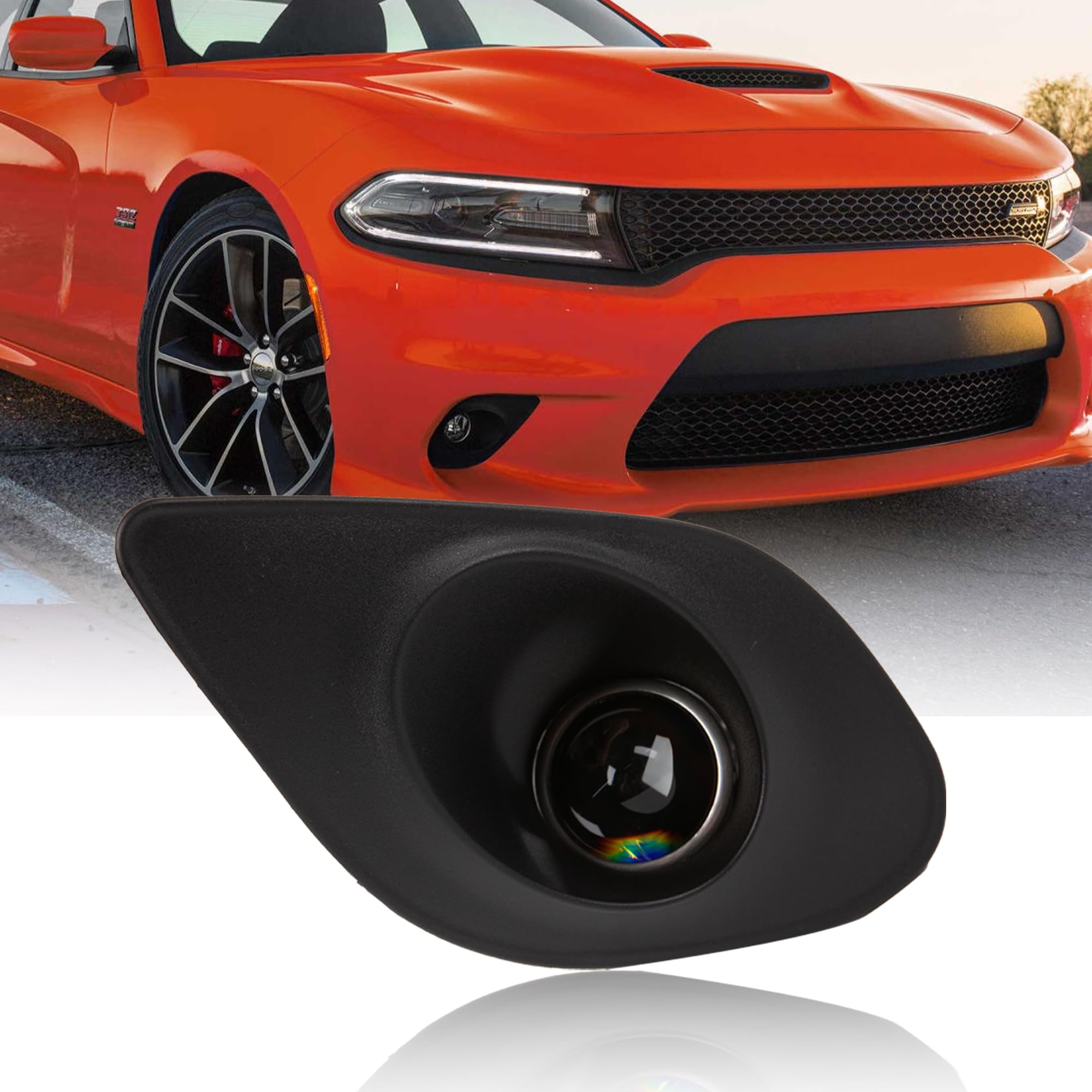 Amazon.com: Cherbo Fog Lights fit for Dodge Charger 2018 2019 2020 2021  Replacement Assembly Front Fog Lamps Kit with Halogen Bulbs Wiring Harness  Switch Clear Lens Bezel Driver & Passenger Side 1 Pair : Automotive