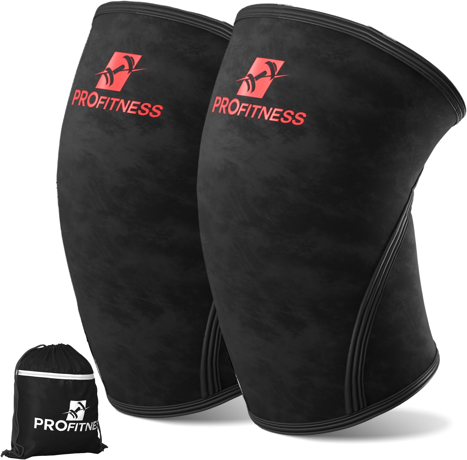 ProFitness Knee Sleeves Weightlifting Men & Women - 7mm Thick Premium Neoprene Weight Lifting Knee Sleeve for Women & Men Ideal for Squats, Powerlifting & Deadlift | Squat Knee Sleeves for Men & Women