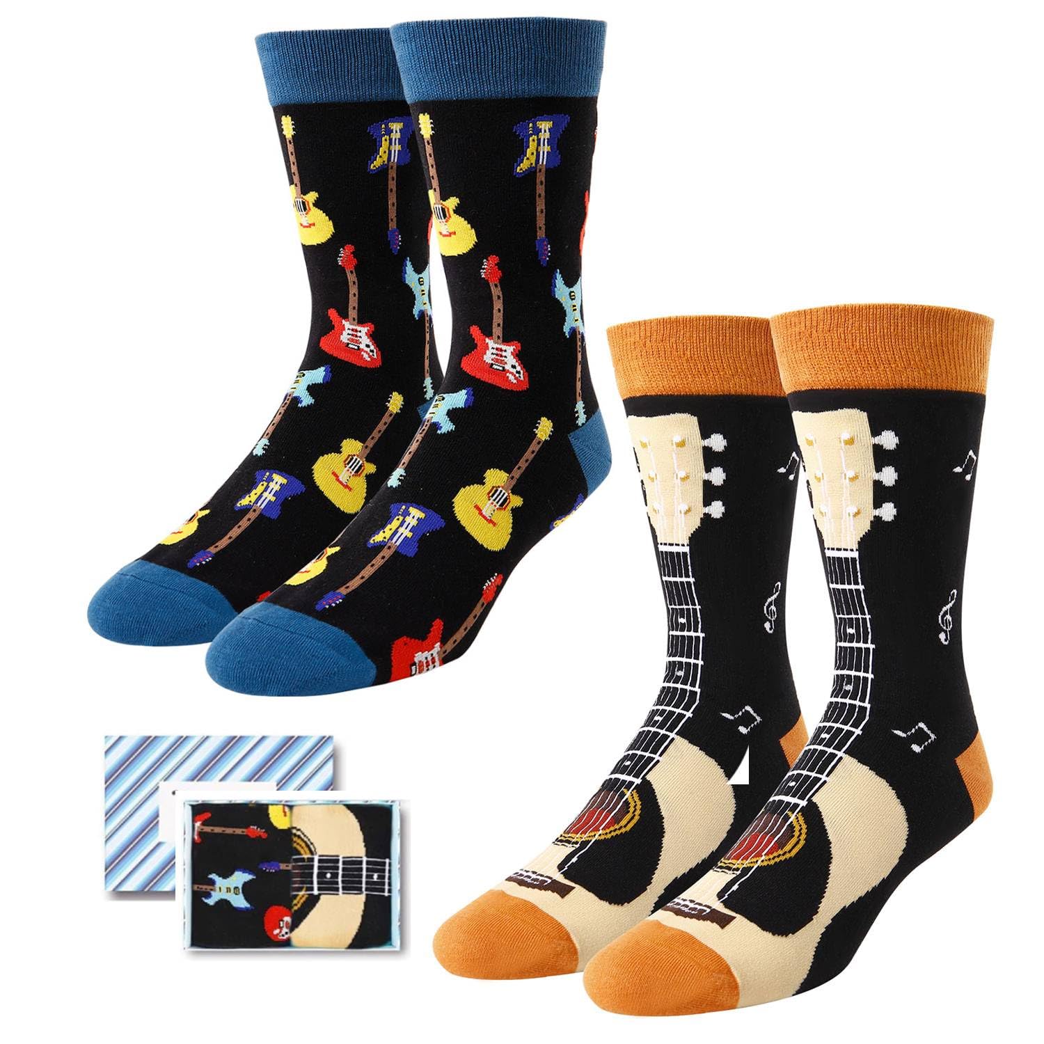 Zmart Appreciation Gifts - Funny Socks for Lawyer Doctor and Guitar Lover in 2 Pack