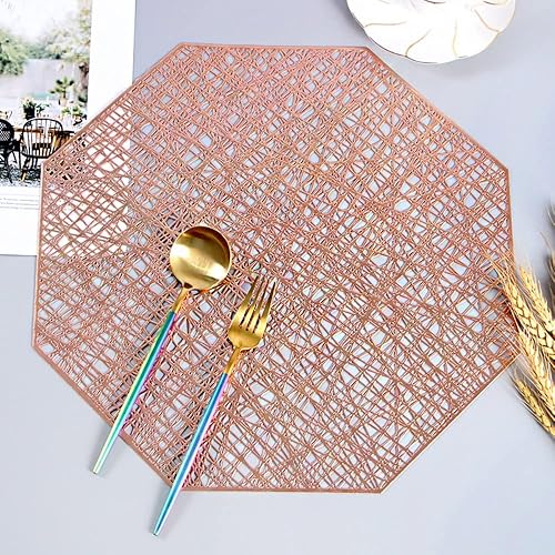 Miniatura 17 de Mantel individual de vinilo antideslizante de 15 pulgadas (plateado-B, 8)