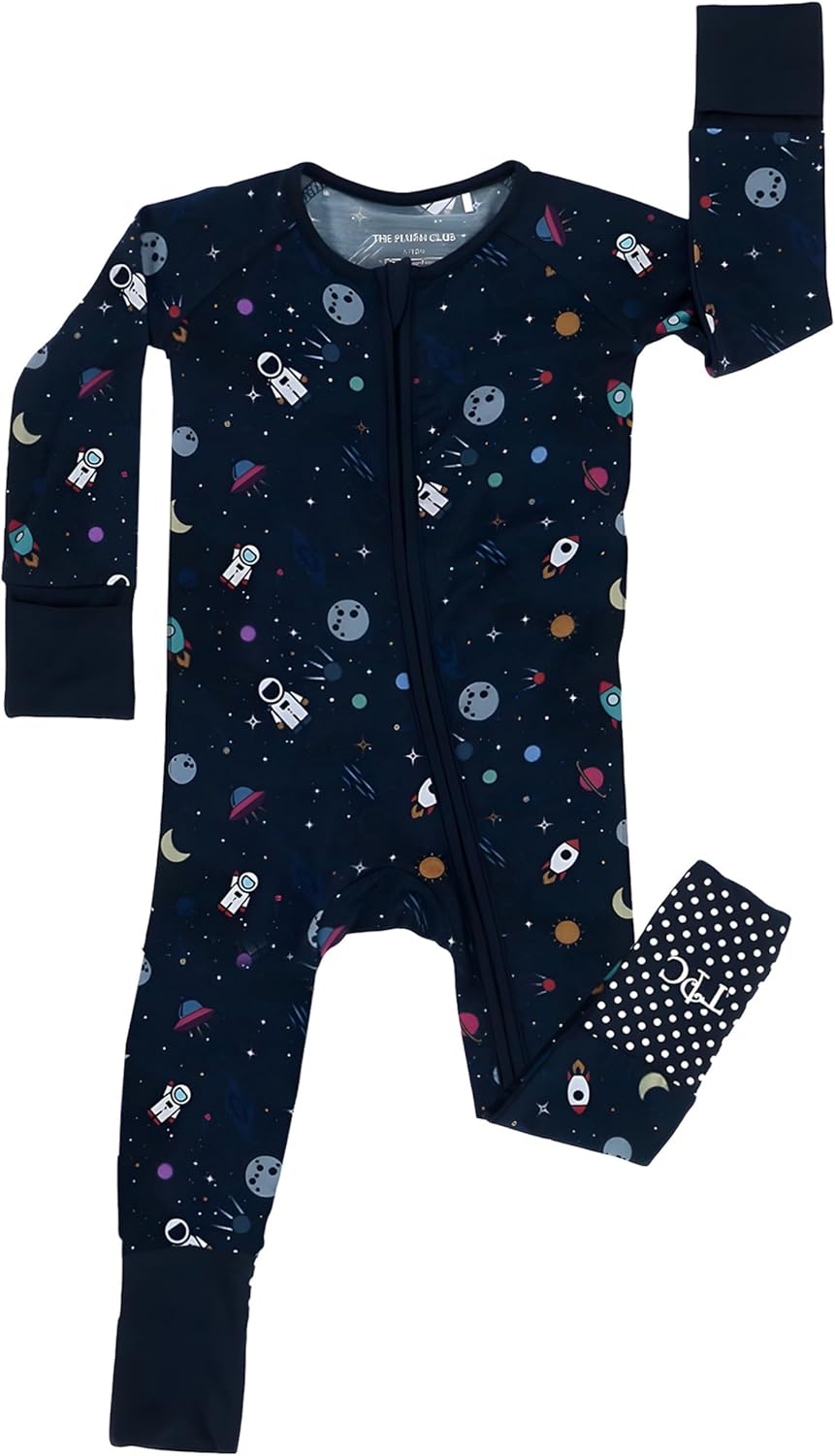 Viscose from Bamboo Baby Pajamas – Long Sleeve Onesie Baby Romper Zipper Pajamas Mittens & Footies Toddler Pjs
