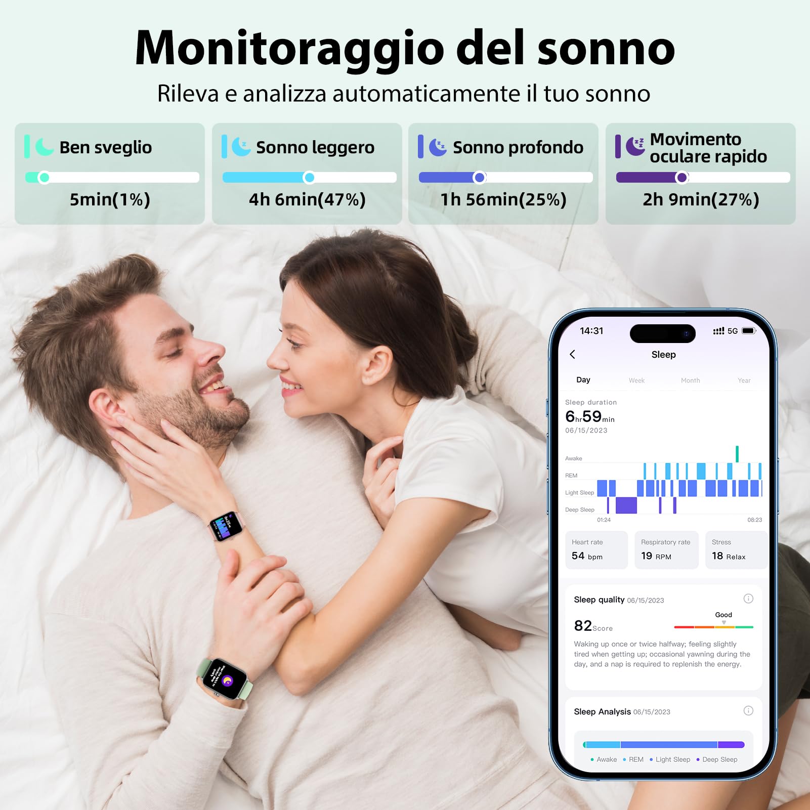 Tensky Smartwatch Uomo Donna Rispondi/Effettua Chiamate, 1.8" Orologio Alexa Integrata, SpO2/Frequenza Cardiaca/Sonno/Stress, 100 Modalità Sport, IP68 Smart Watch per Android/iOS Verde
