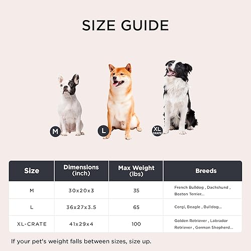 Miniatura 7 de Bedsure Cama ortopédica grande para perros grandes, camas para perros de espuma viscoelástica, cama para mascotas de 2 capas gruesas con funda