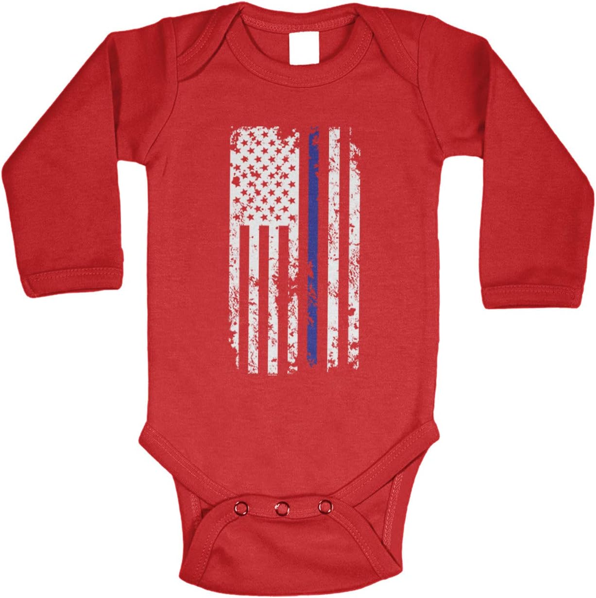 Haase Unlimited Blue Line American Flag - Support Police Bodysuit