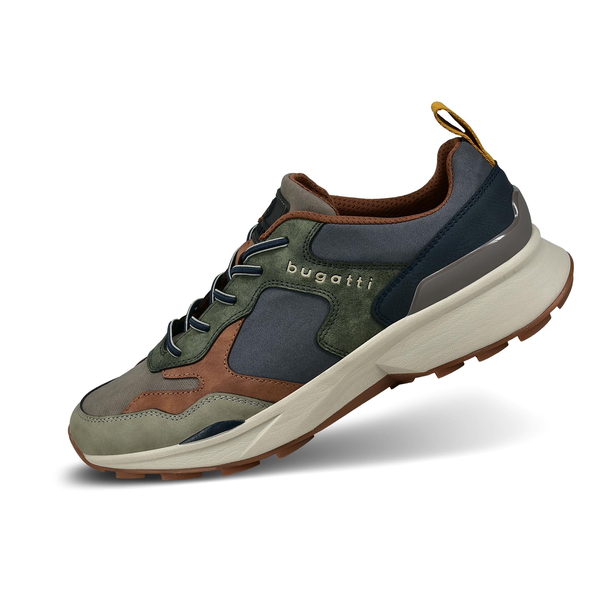 bugatti Men's 342-AG402 Laces, Taupe/Multicolour, 42
