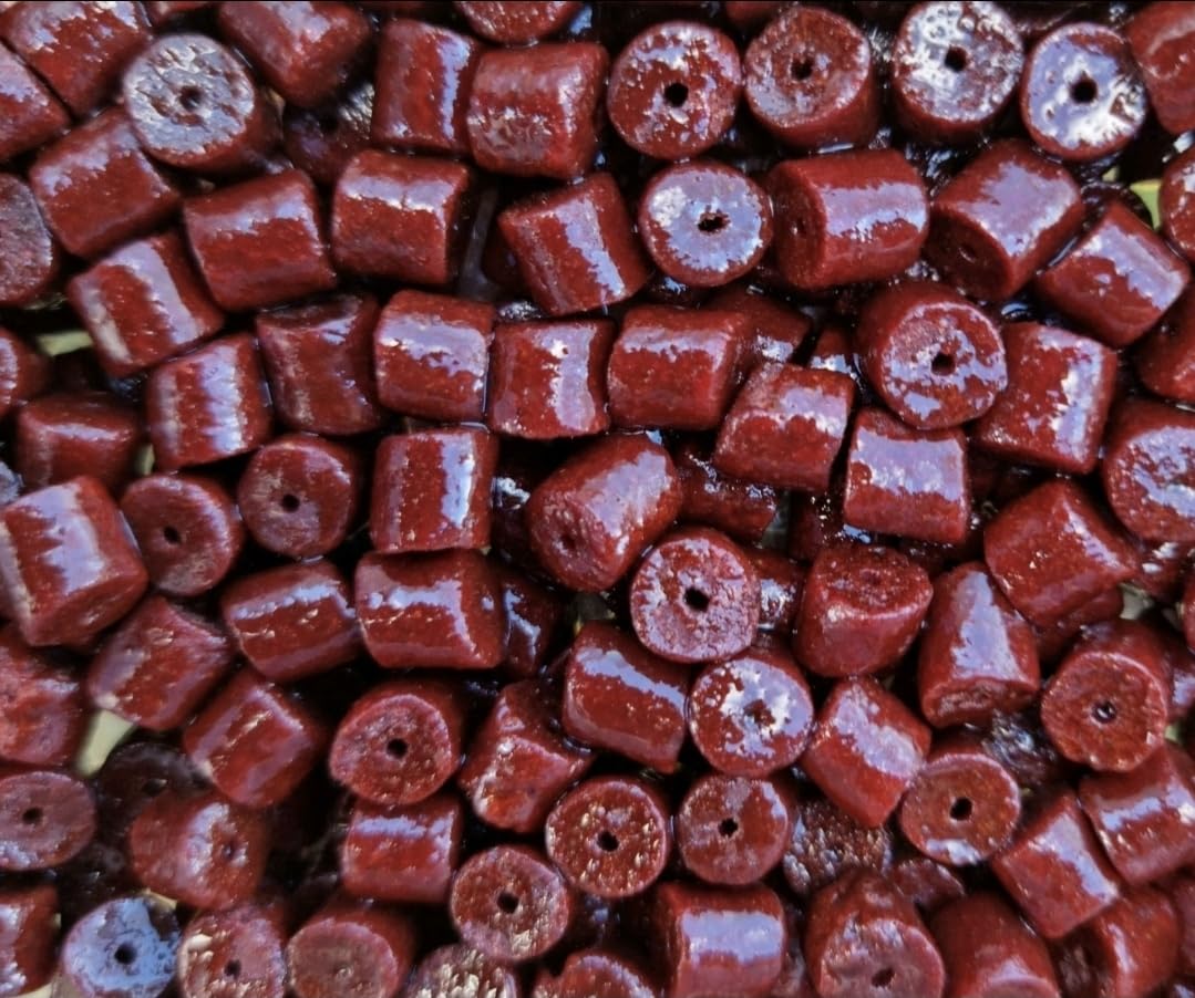 ultra attract hemp and bloodworm pre drilled halibut/krill fishing pellets 8mm,14mm,20mm 100g session pack (20mm)