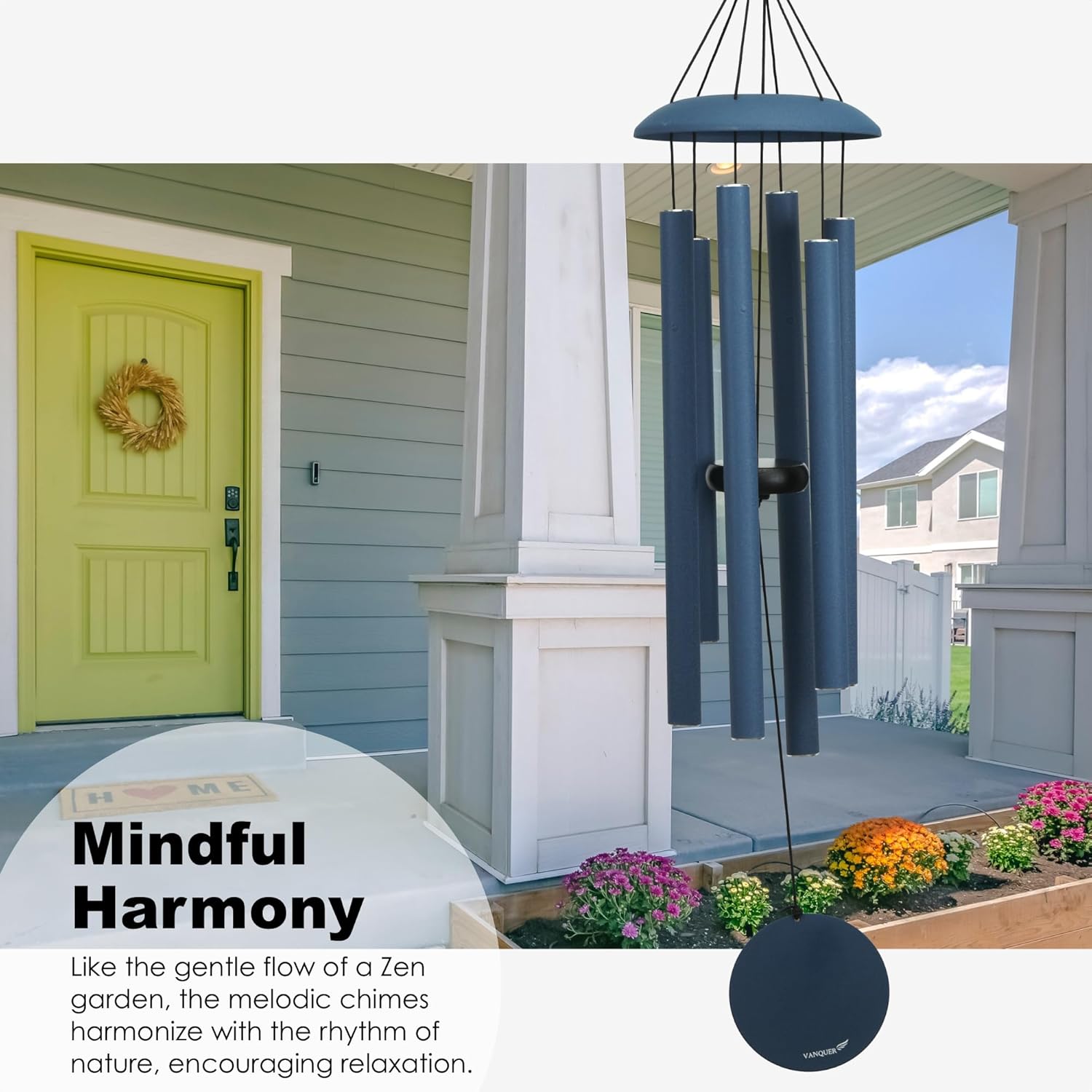 Wind Chimes for Outside Deep Tone - 38'' Wind Chimes Outdoor Clearance, Deep Tone, Windchimes Outdoors, Memorial Gift, Sympathy Gift, Garden Patio, Home Décor, Pacific Blue