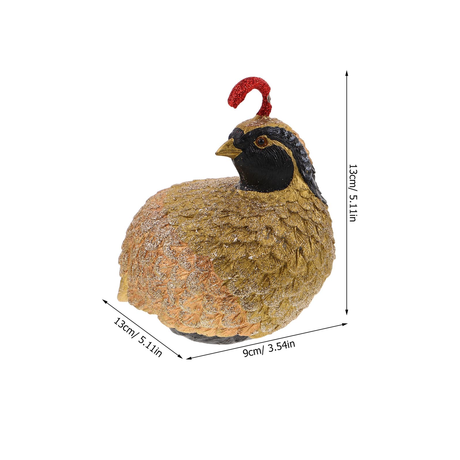 Kleine Truthahnfigur aus Kunstharz für Thanksgiving Realistische Herbst Tischdekoration Im Landhausstil Wiederverwendbare Erntedank Deko für Zuhause und Partys