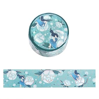 BGM BM-SDG053 Masking Tape Flower Monogatari Blue Dream