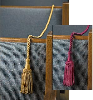 Pack of 2 Weighted with Tassels, Burgundy, 8 Foot