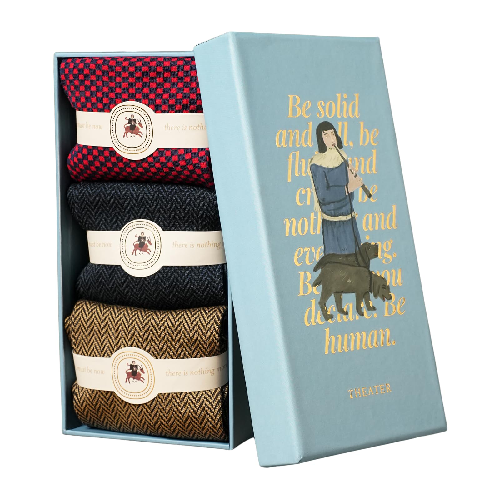 theater Men’s Socks Collection | Box of 3 | Soft Cotton | Stylish & Comfortable | Formal & Casual Wear | Men's Gift Set-picture-41