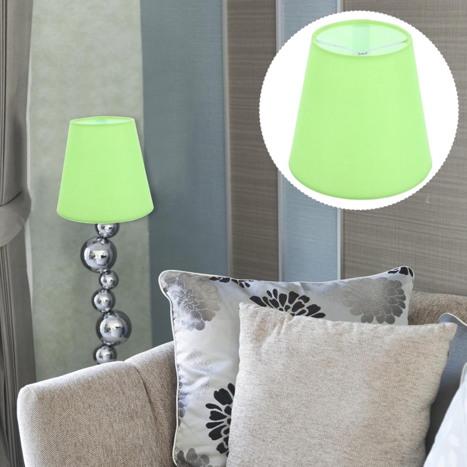 Kichvoe Decorative Clip Lamp Shade Lightweight Replacement for Table and Floor Lamps Easy Installation Fluorescent