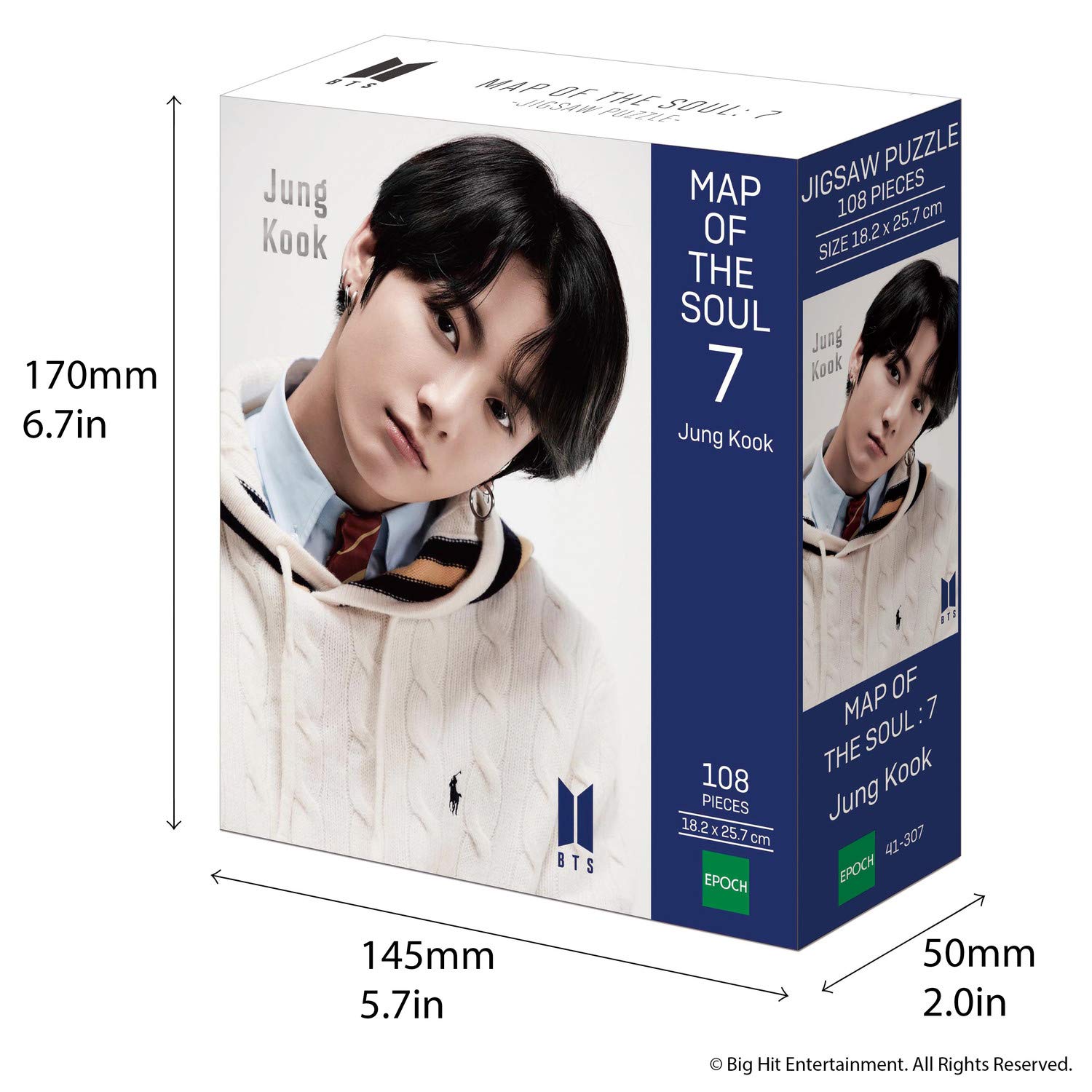 BTS Puzzle folder of the soul:7 -Jung Cook- 108 pieces (18,3 x 15