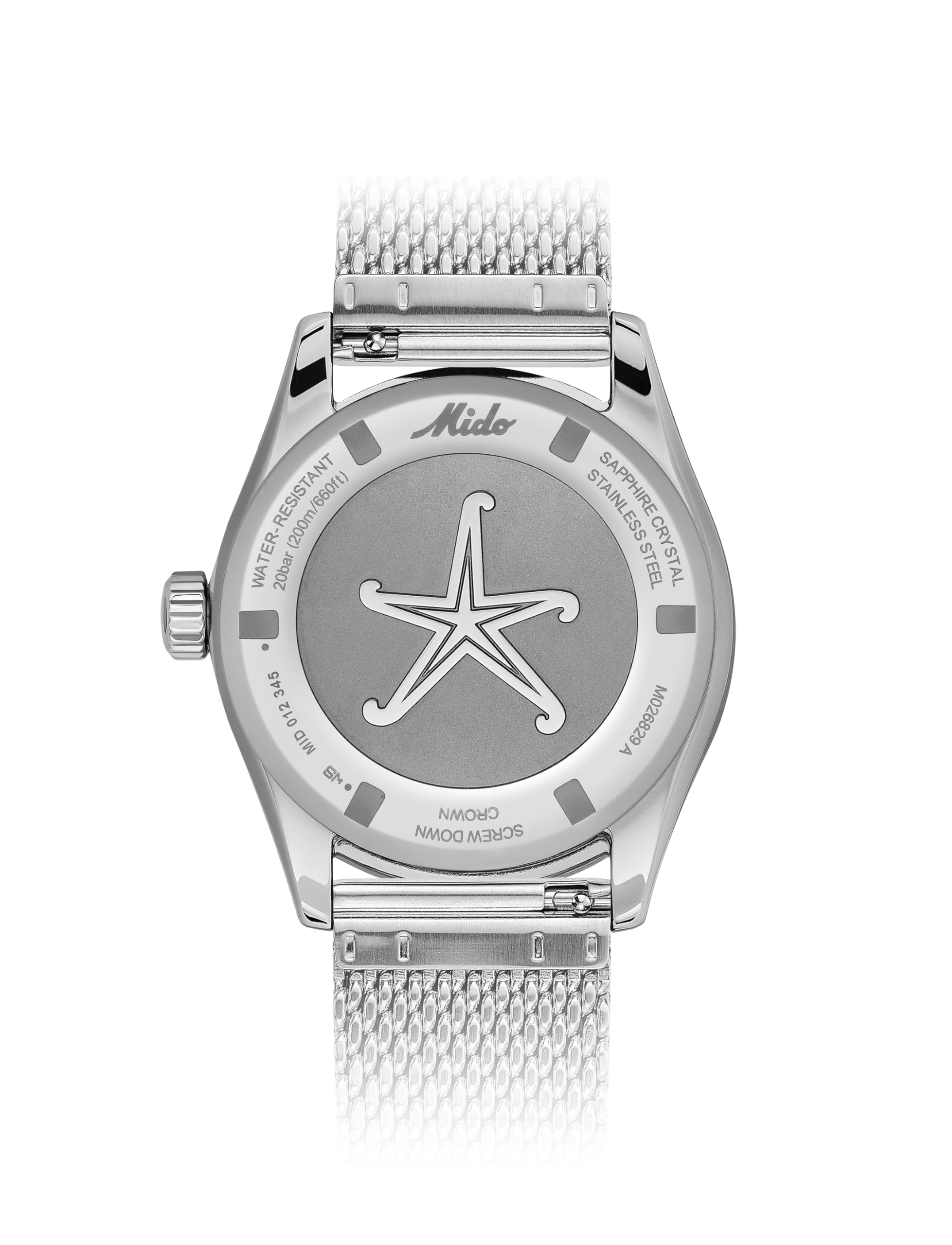MIDO Decompression Worldtimer M0268291704100 Herren Automatikuhr 80h Gangreserve