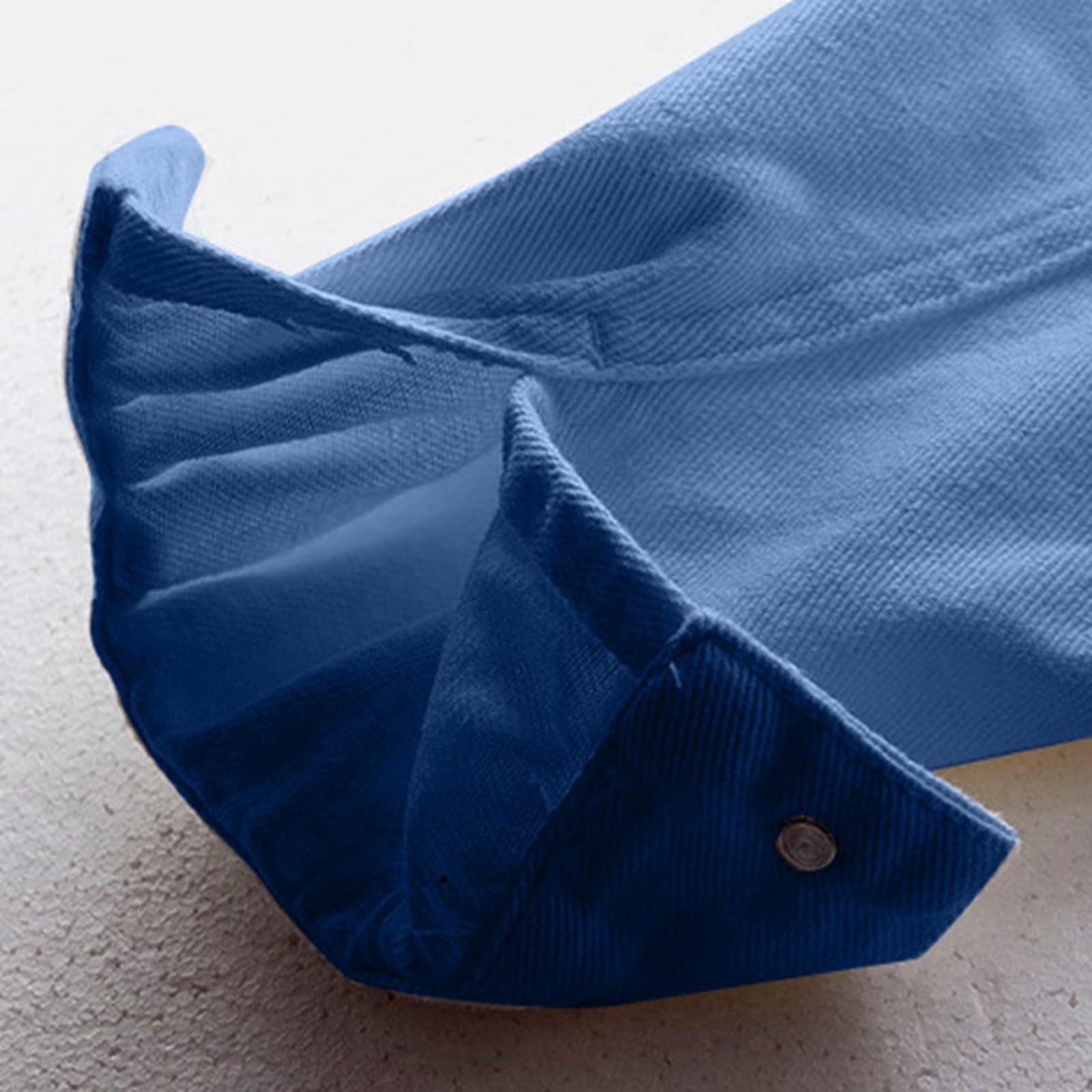 Generisch 2026 Chaqueta vaquera para mujer con bolsillos grandes Cierre de botones Diseño liso Abrigo corto para estilo versátil
