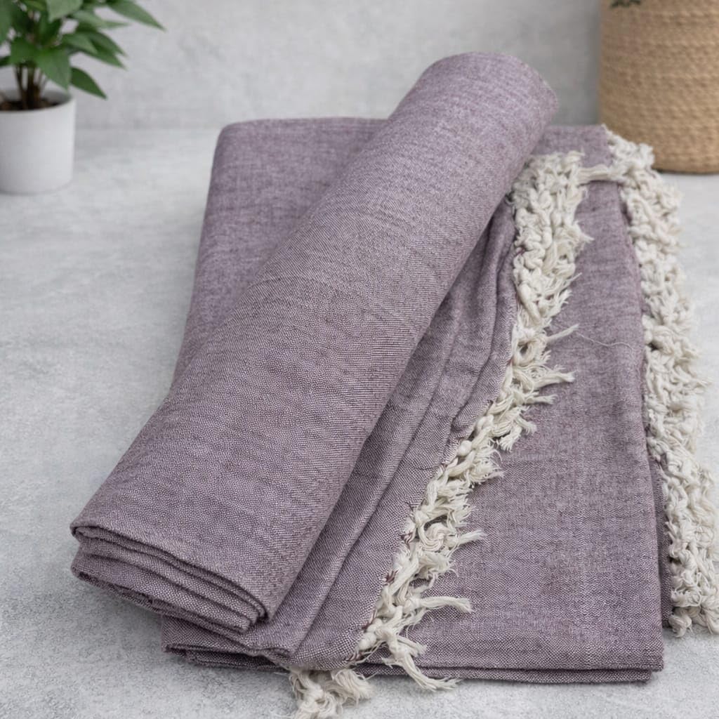 Pure Cotton Plain Top Sheet Pair 90 x 60 inch Pack of 2, Dusty Rose-image-29