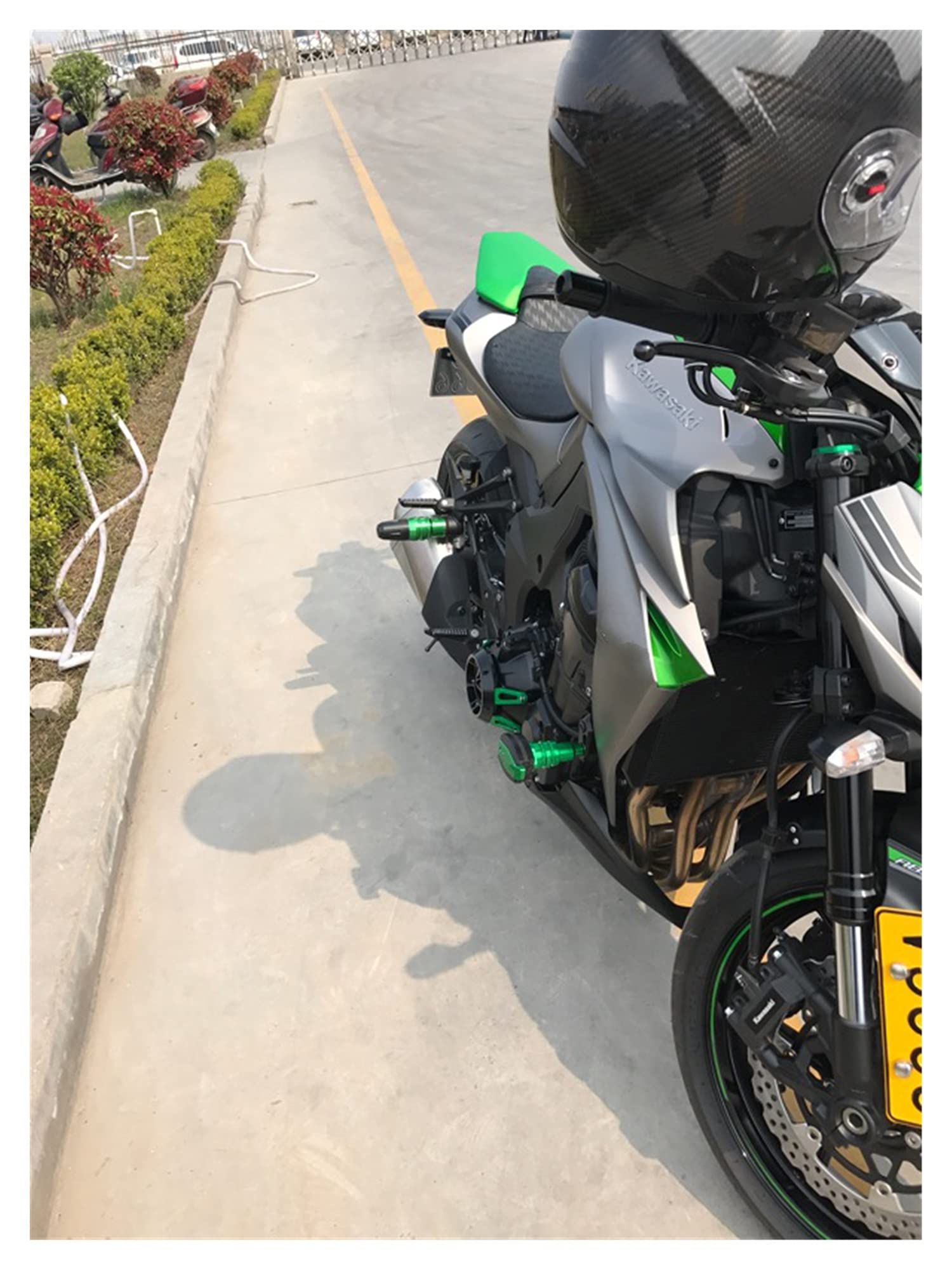 Suwaki ramy motocykla do SUZUKI GSXR1000 2009-2016, ochrona przed upadkiem motocykla, osłona suwaka, osłona zderzaka, czarna