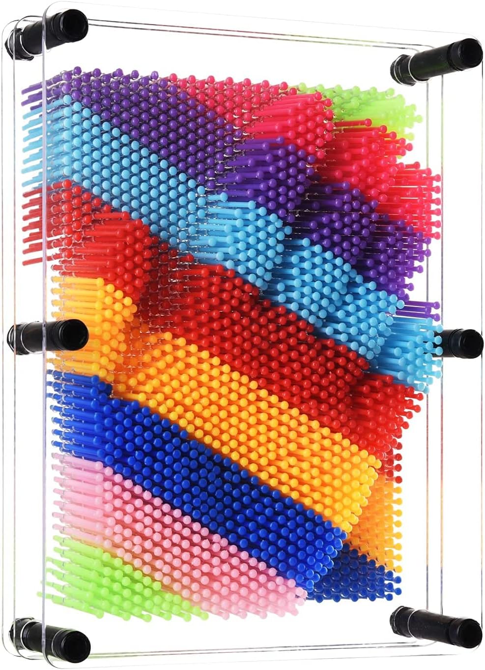 3D Pin Art Toy, Unique Plastic Pin Art Board for Kids,Inspire Imagination & Challenge Sense, Innovative Boundless Creativity for Children (Multicolor)