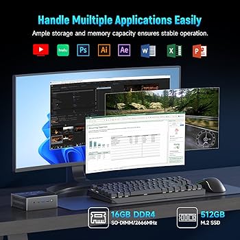 BMAX ミニPC　B4Turbo　16GB+512GB Amazon.co.jp: BMAX ミニPC 16GB DDR4 512GB SSD Intel N100