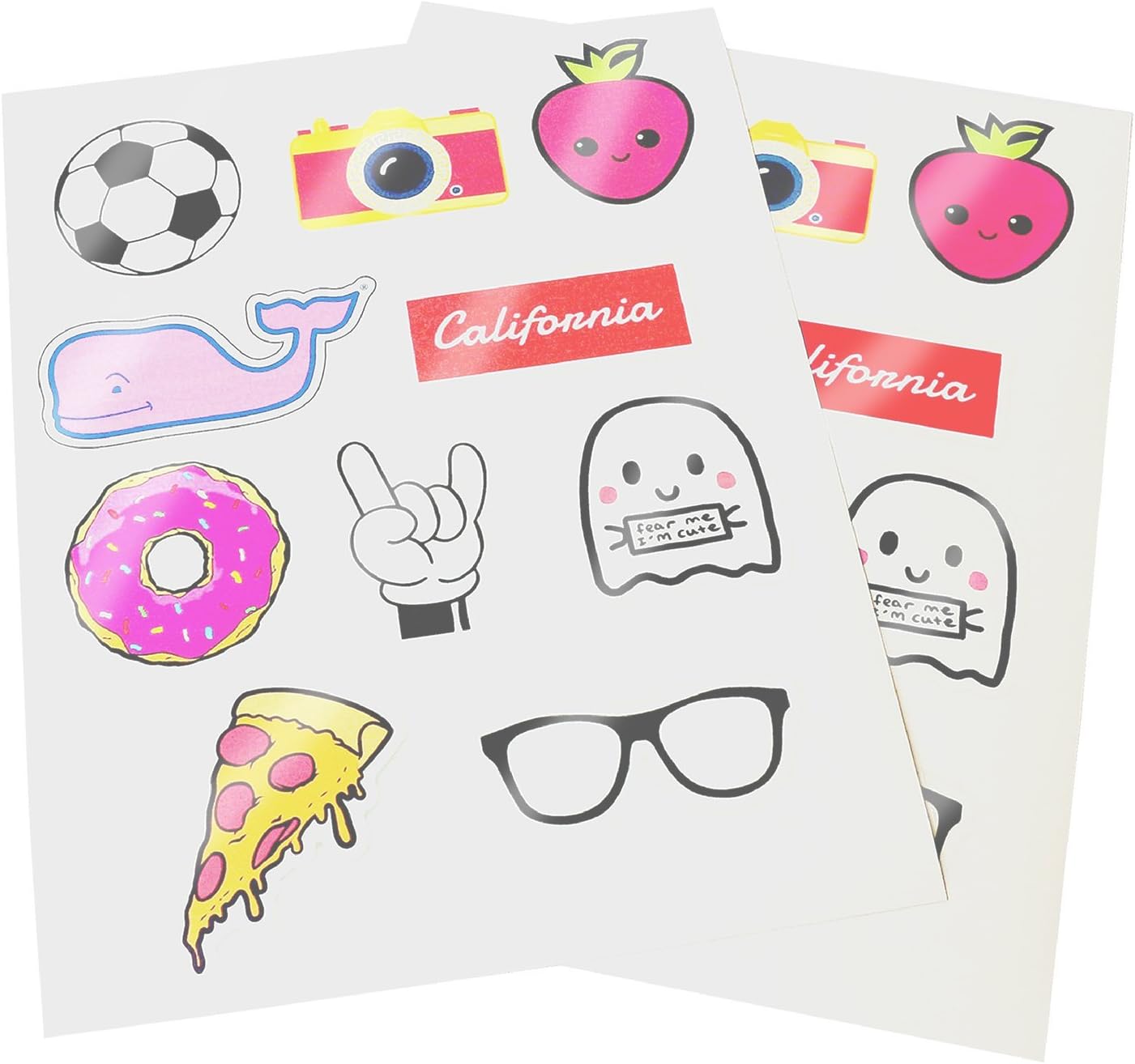 Milcoast Glossy Full Sheet 8.5" x 11" Clear Translucent Waterproof Adhesive Sticker Paper Labels - 25 Sheets