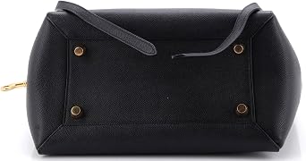 Pre-Loved Belt Bag Textured Leather Mini, Black