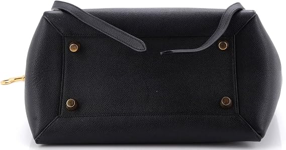 Pre-Loved Belt Bag Textured Leather Mini, Black