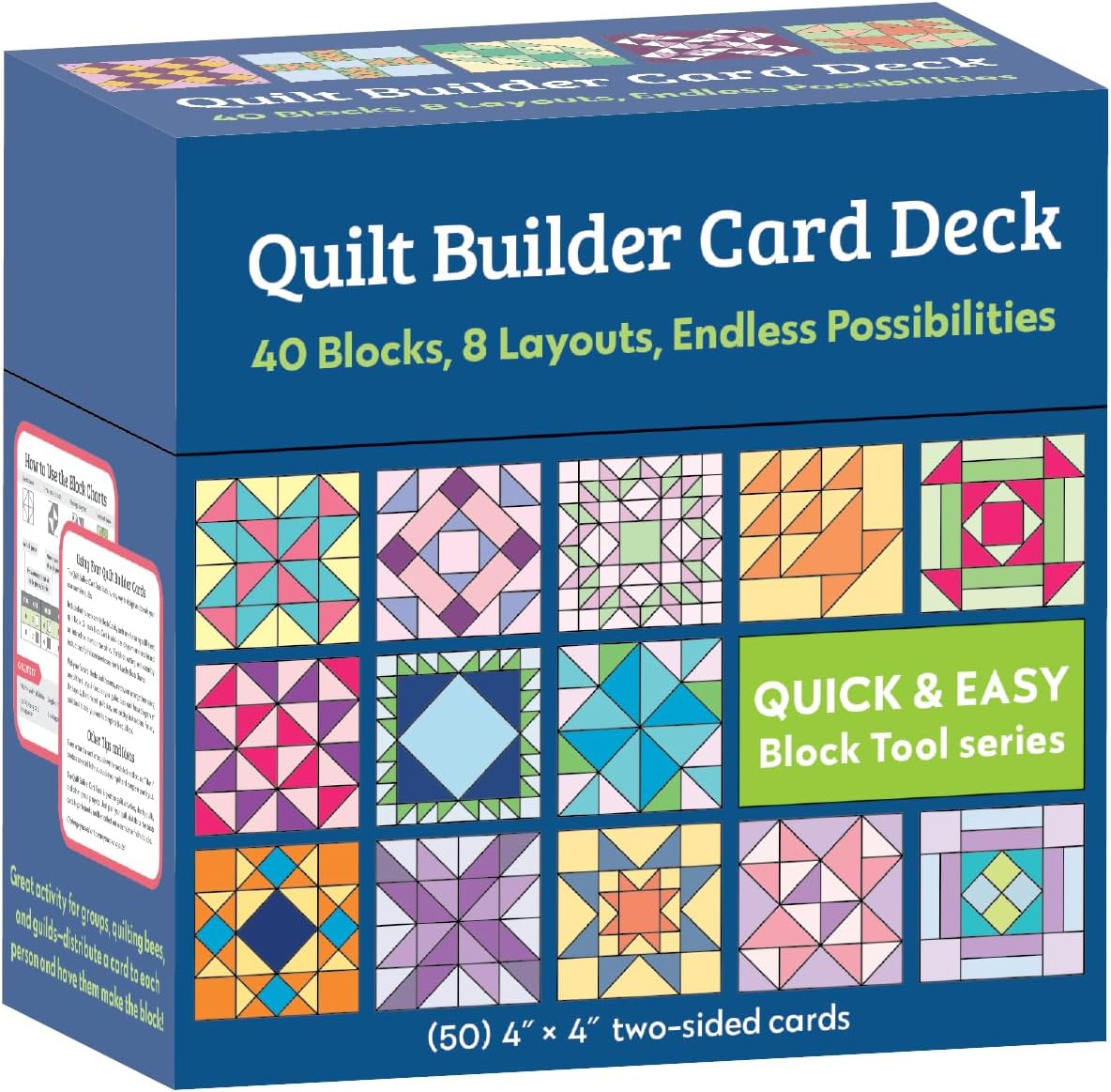 Quilt Builder Card Deck: 40 block, 8 layouts, endless possibilities Misc. Supplies – Big Book, 31 March 2021