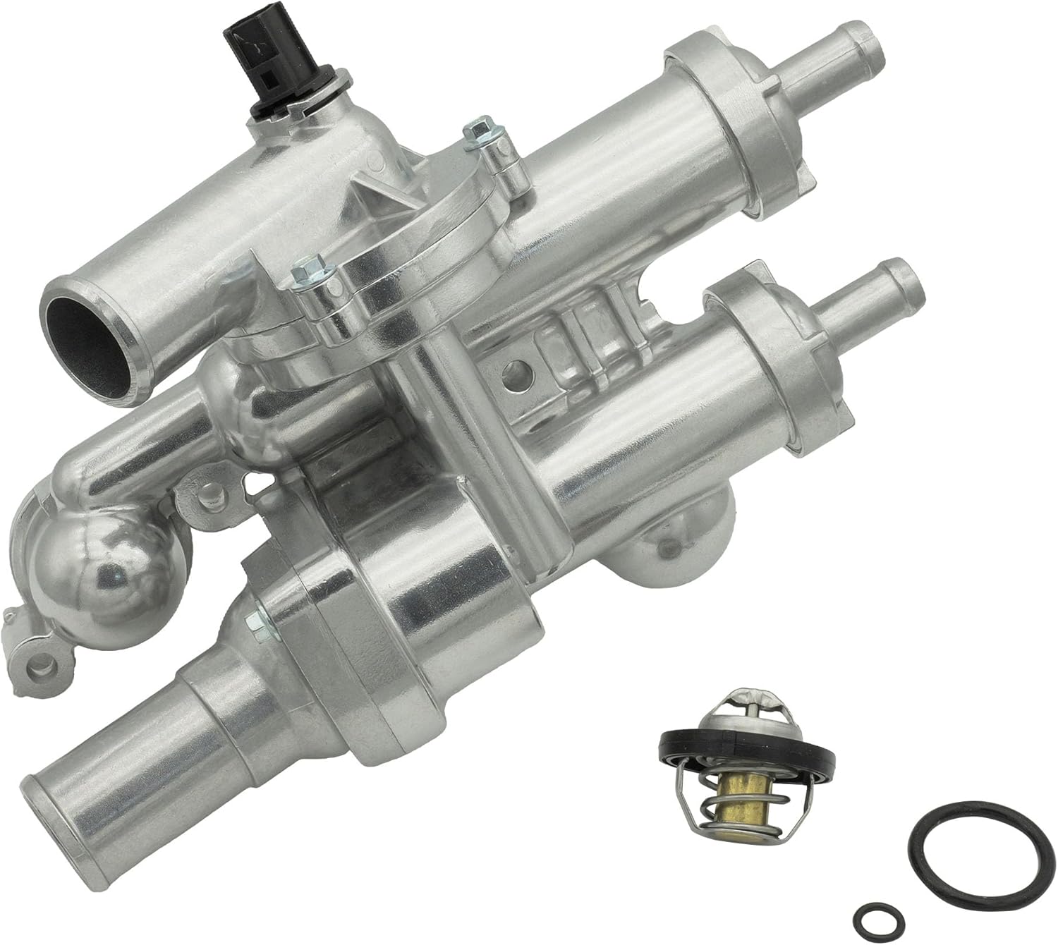 NOVAPARTS 68003582AB Upgrade Aluminium Thermostat Housing Assembly for Dodge Jeep Chrysler 200 Sebring Compass Patriot Avenger Caliber Journey 1.8L 2.0L 2.4L #902-319