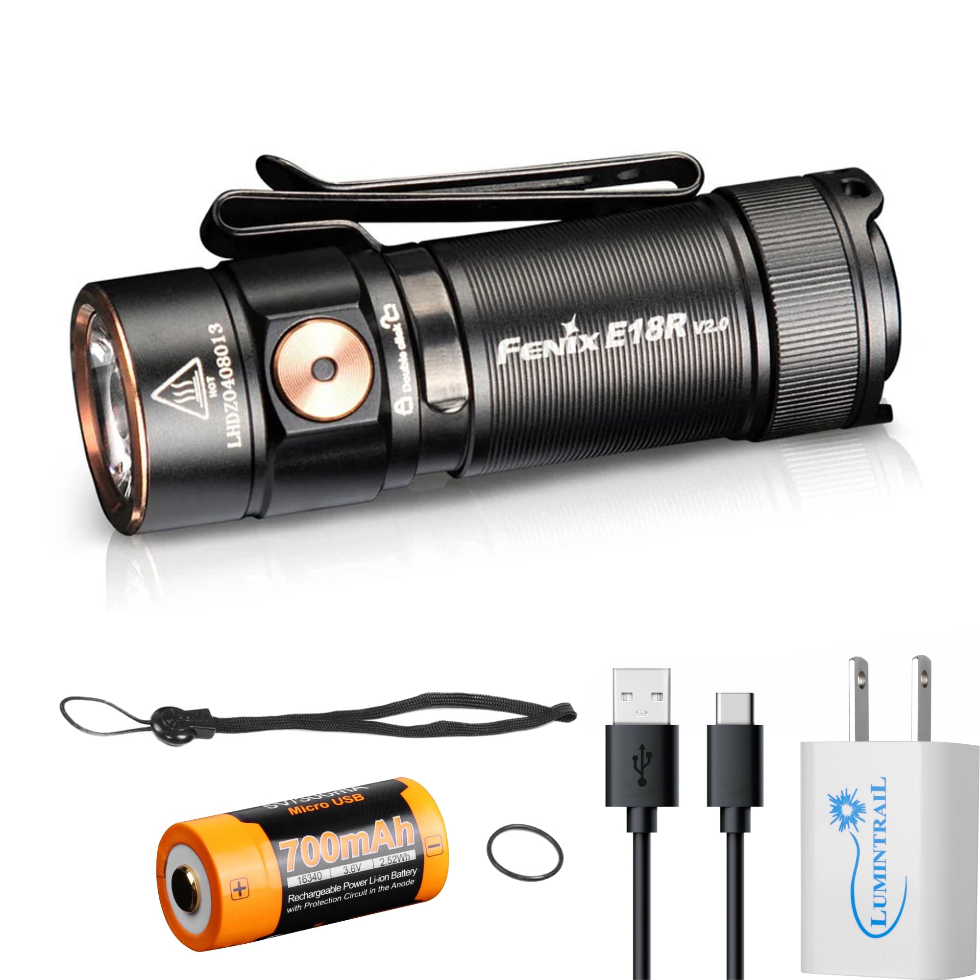 フェニックス　ＦＥＮＩＸ　Ｅ１８Ｒ　Ｖ２．０　フラッシュライト Amazon.co.jp: Fenix E18R V2.0 フラッシュライト EDC