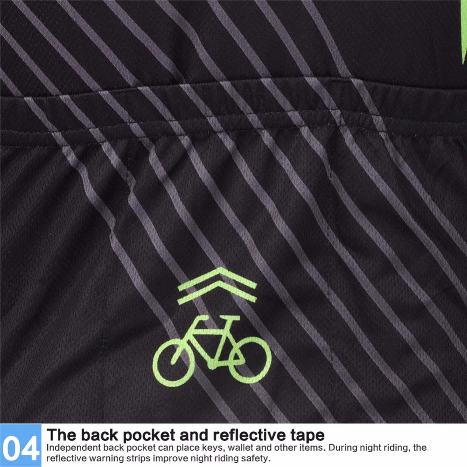 Enfant Unisex Maillot de Cyclisme Manches Courtes & Cuissards VTT à Séchage Rapide Combinaison de Cyslisme Garçon Fille
